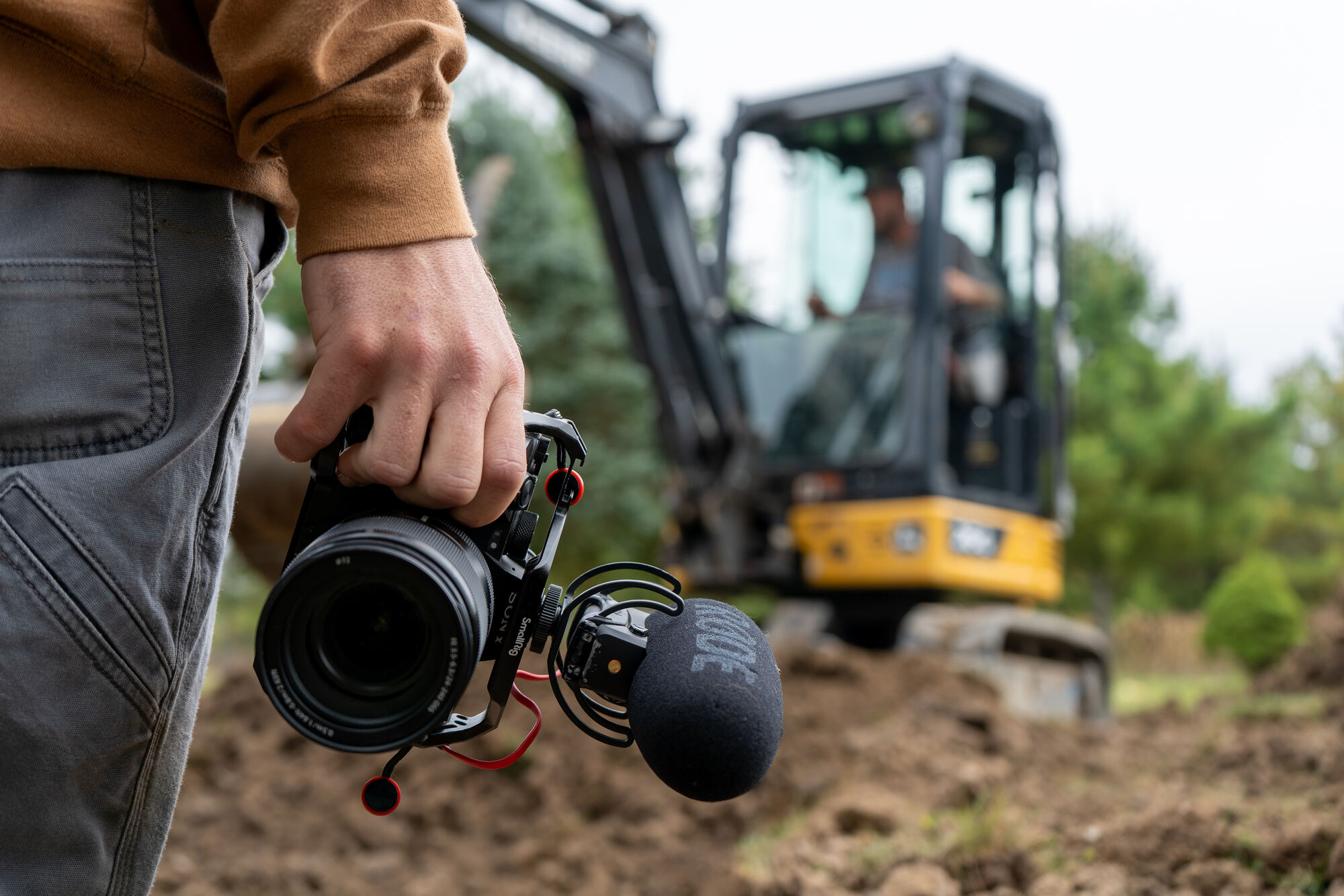 Third Studio Media filmmaker capturing branded photo and video on a job site